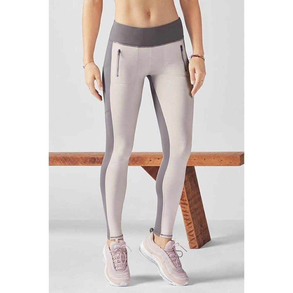 FB12 Fabletics Women's Colleen Tregging in Storm/Sandstone Plus Size 3X New NWT‎